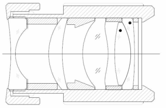 FOV 60도 렌즈 조립도