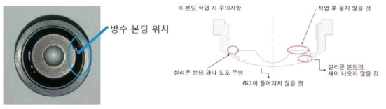 방수 본딩 위치 및 주의사항