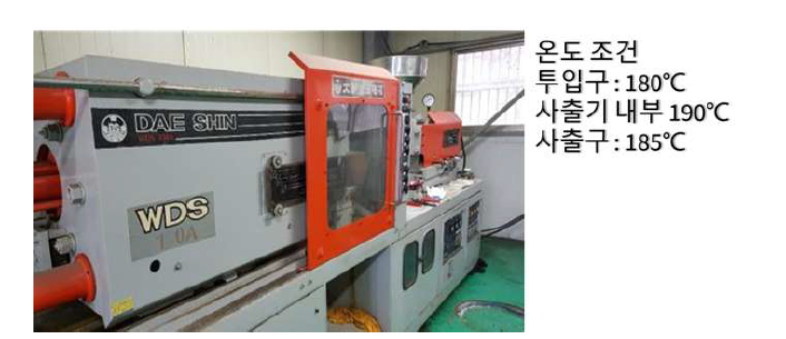 사출기와 사출 온도 조건