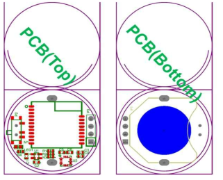 1.8V 구동 가속도센서 시스템보드용 PCB 설계도
