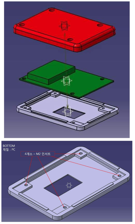 초안에 따른 기구 모델링