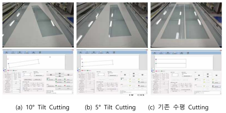 2차년도 개발 Tilt Cutting 프로그램 및 Cutting 결과