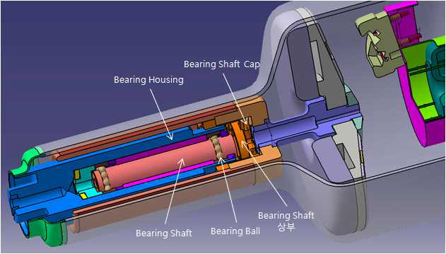 고출력 대응 Bearing부 구조