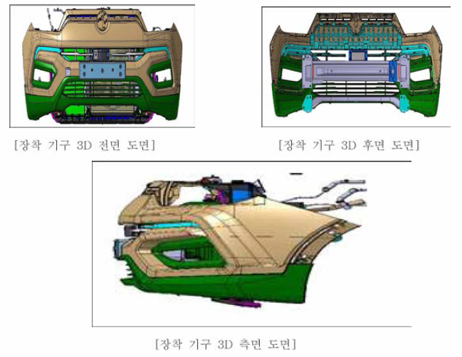 센서퓨전 통합 기구 3D 도면