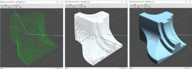 3D 데이터의 정보가시화 (점 ,선 ,면 ) 표현기술 개발