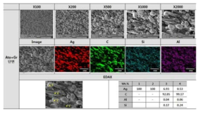 Atomizing 분말의 소결체 FESEM 및 EDAX 분석 결과