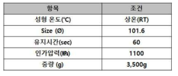 Ag-Ni 분말 성형 조건