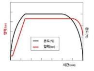 Ag-Ni Hot Press 소결 Profile