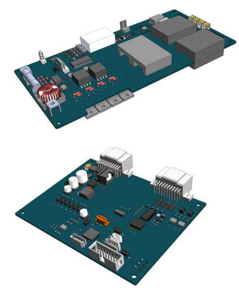 전력단 + 제어단 2종 구성 PCB