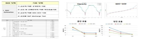 SOC 정밀도 향상을 위한 배터리 셀 특성 시험