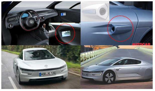 Volkswagen XL1 Mirrorless Concept Car