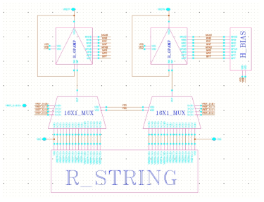 Resister-string의 회로도