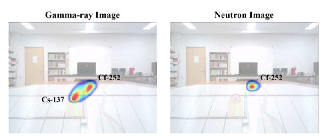 앞서 언급한 그림 17(b) 제시된 방사선 재구성 영상과 결합한 광학 카메라 영상