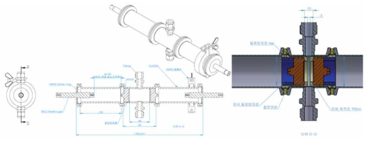 SUS 재질 챔버 제작 설계도면