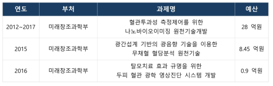 당뇨합병증 광음향 영상시스템 관련 유사 연구개발 과제