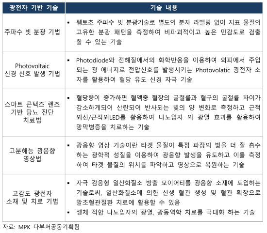 전주기 당뇨 진단·치료용 광기반 기법