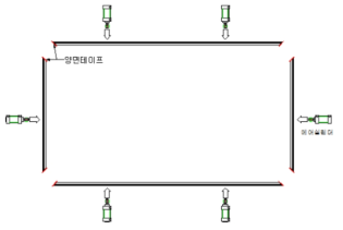 PVT모듈 프레임 조립도