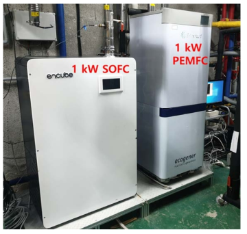 1 kW SOFC 및 1 kW PEMFC(KePSH-1)