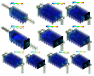 형상 변화에 따른 Real Scale CFD 유동해석 결과