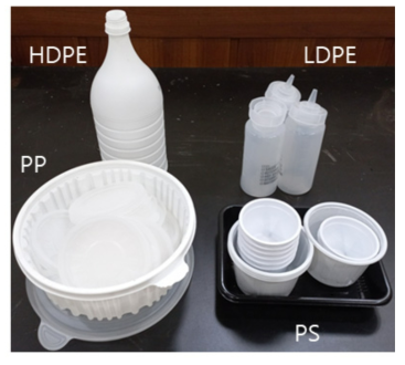 실험에 사용된 폐플라스틱 모습