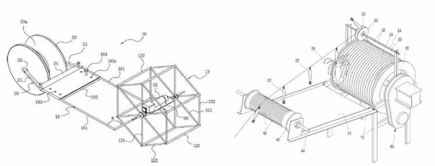 Development of a manual/automatic catcher for squid fishing [Patent No. 10-1184889 (left), Patent No. 10-1370603 (right)]