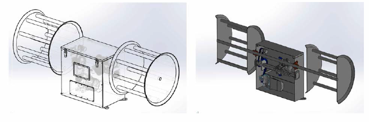 3D design of circular auto jigging machine