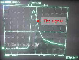 LHe 실리콘 검출기에 의한 THz signal