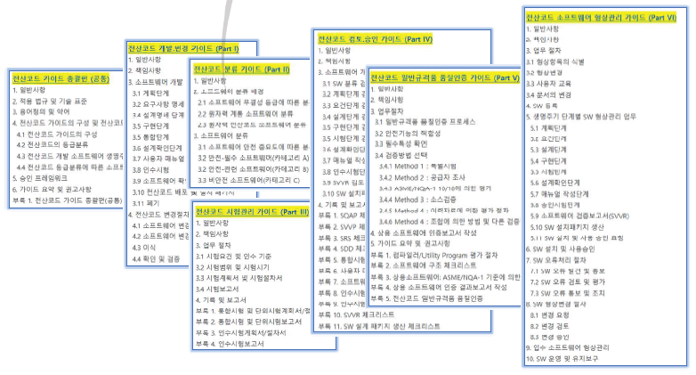 전산코드 가이드 총 7종 개발