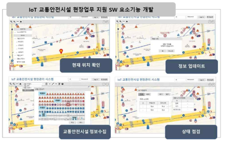 현장업무 지원용 IoT 교통안전시설 관리 SW 요소기능 개발