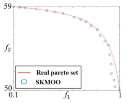 SKMOO를 이용한 시험함수 II의 최적화 결과