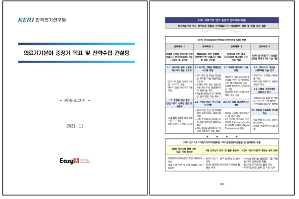 중장기 목표 및 전략수립 컨설팅 최종보고서 대표 페이지