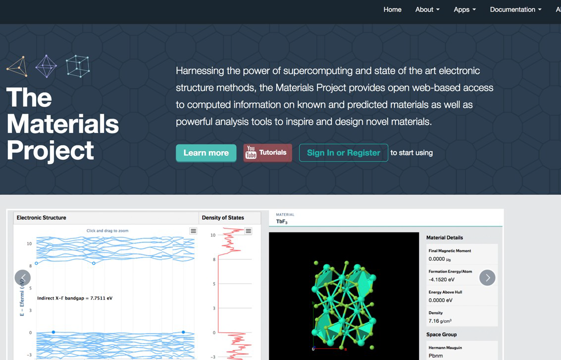 Materials Project (https://materialsproject.org/)