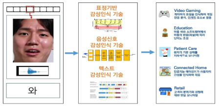 멀티모달 콘텐츠분석기반 미세표정인식 기술 개념도