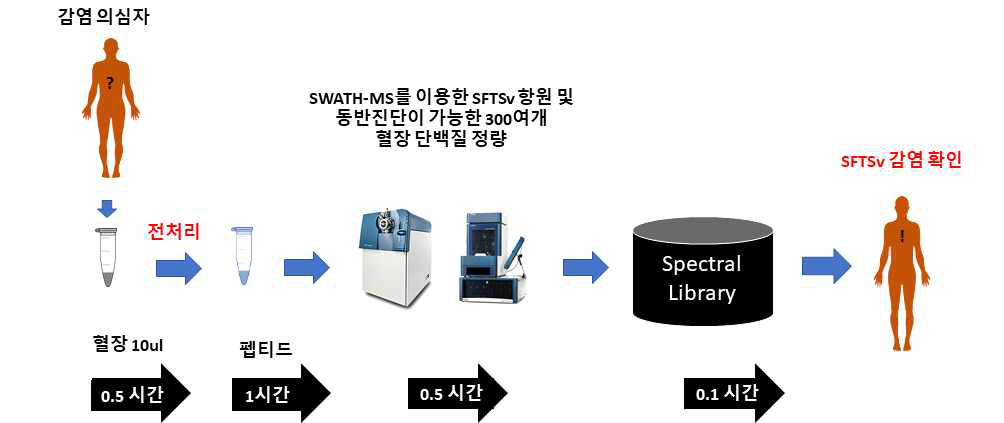 SWATH-MS 분석을 이용한 SFTS 감염 확인 workflow