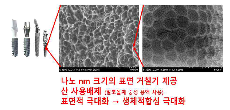 전기화학적 나노 표면처리 기술