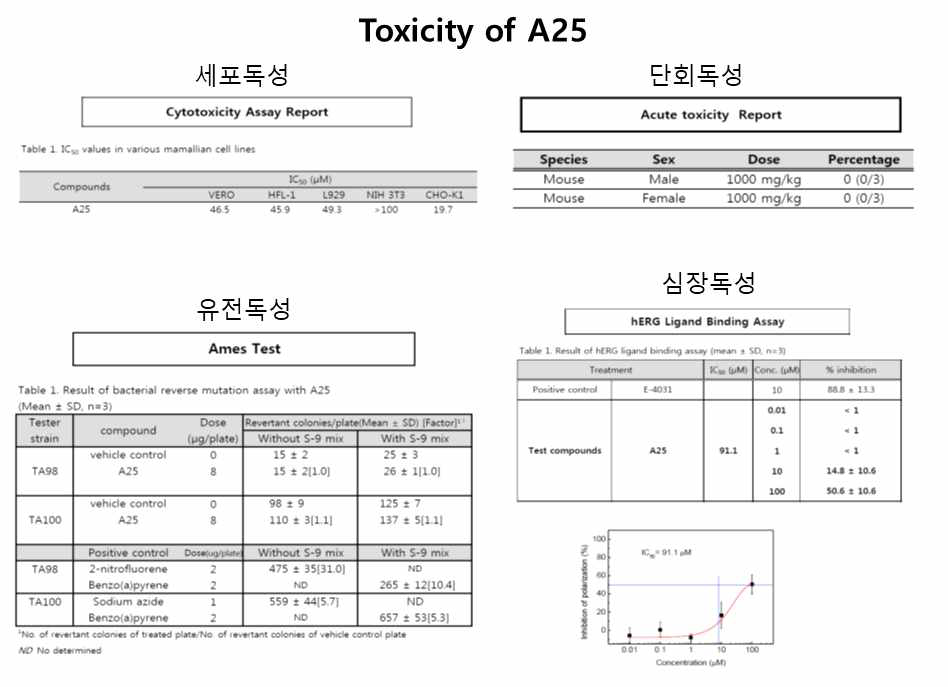 A25의 독성 분석