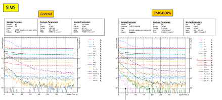 115 Time-of-flight secondary ion mass spectrometry (Tof-SIMS)를 이용한 CMC-DOPA 코팅 분석