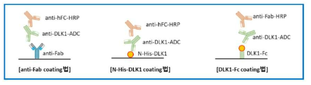 항원 종류에 따른 항DLK1-ADC의 PK 분석 모식도