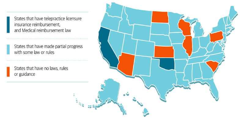 미국내 Telepractice 서비스 현황