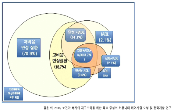 지불비용에 따른 만성질환의 분류