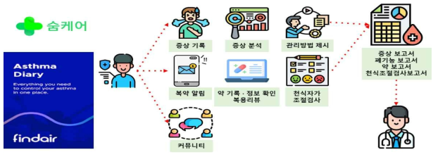 국내·외 만성호흡기알레르기질환 어플리케이션