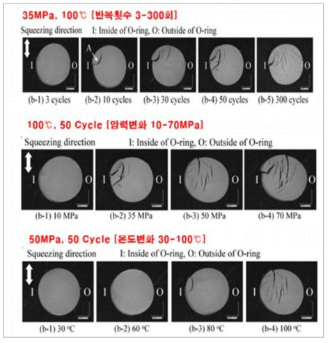 고압 수소 노출 환경에 따른 EPDM O-ring 부품의 파손 유형