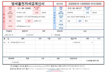 착유실내급이기 (대성목장) 매출액 17,000천원