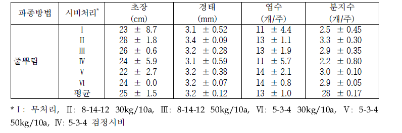 가을메밀 생육