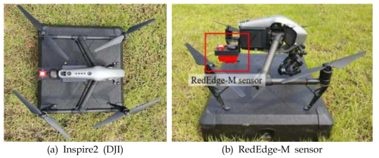 다중분광 센서를 탑재한 무인기