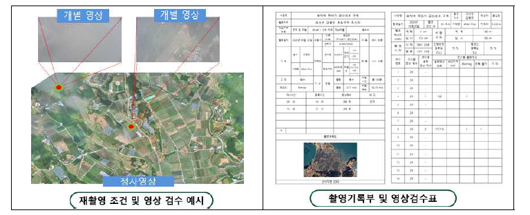 영상검수 및 촬영기록부