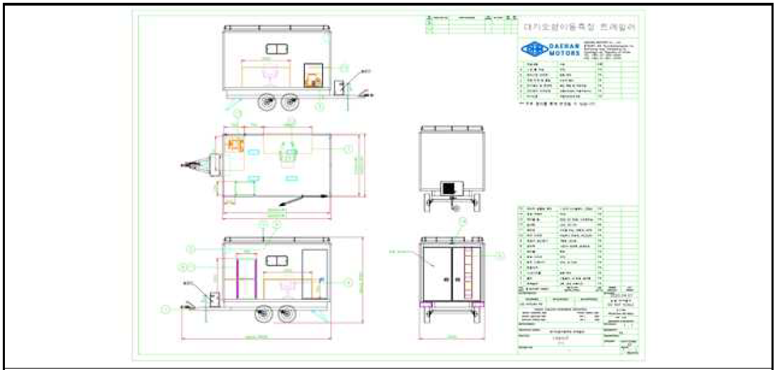 이동형 측정장비 설계 도면