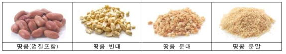 시중 판매되는 땅콩 원물의 종류