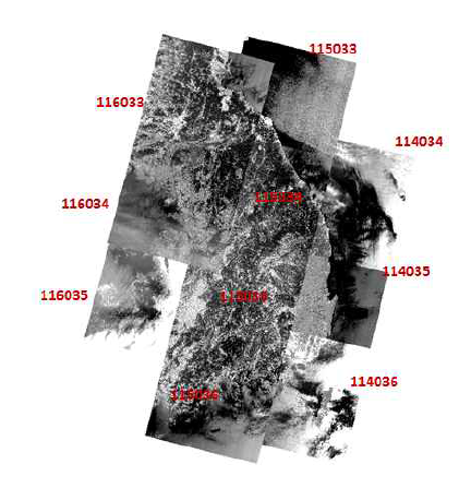Landsat Path-Row 분포