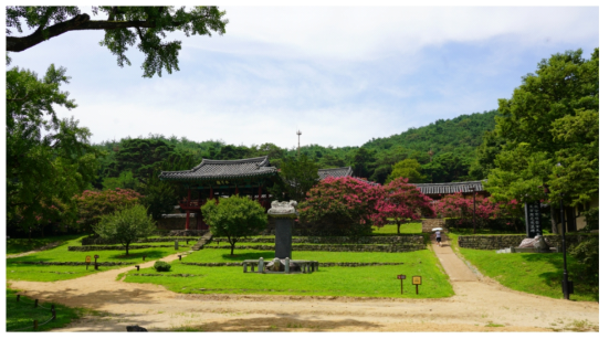 사적 달성 도동서원 입구 사진